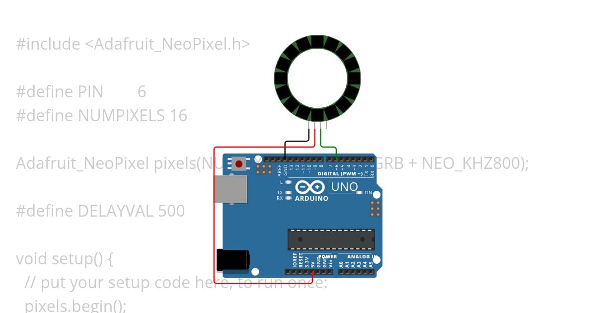 NeoPixels simulation