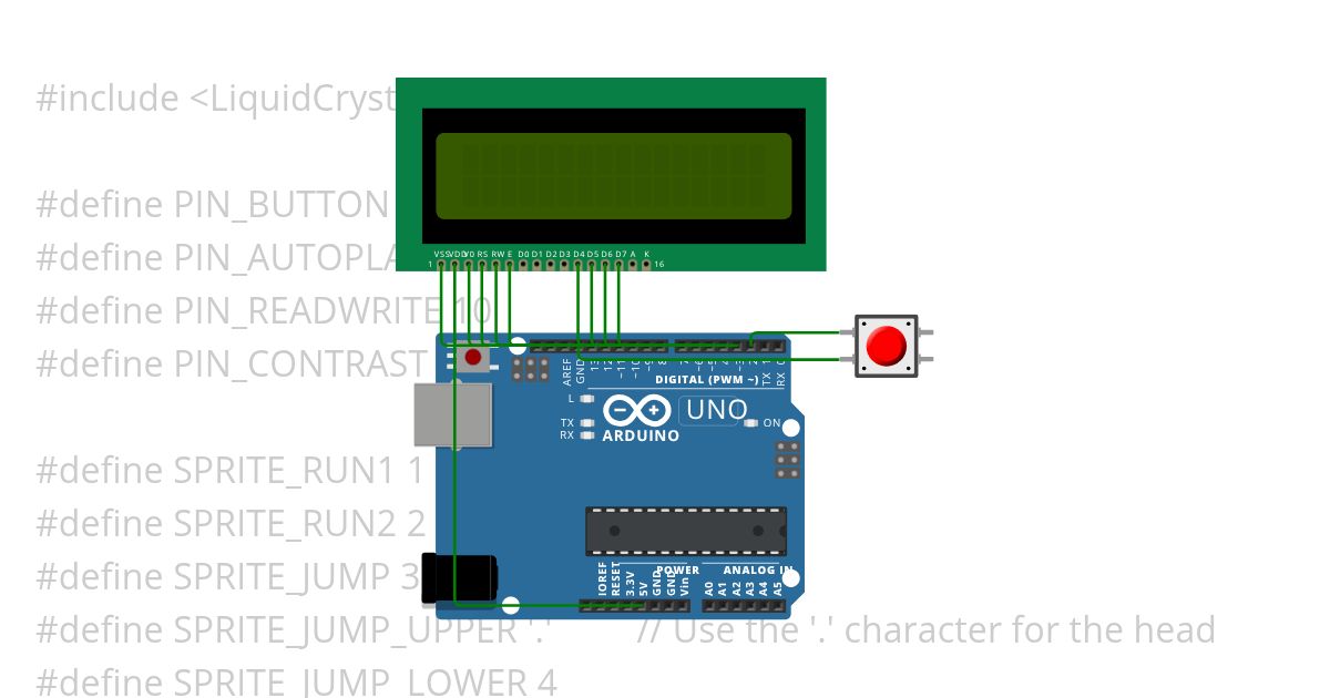 Arduino dino game Copy simulation