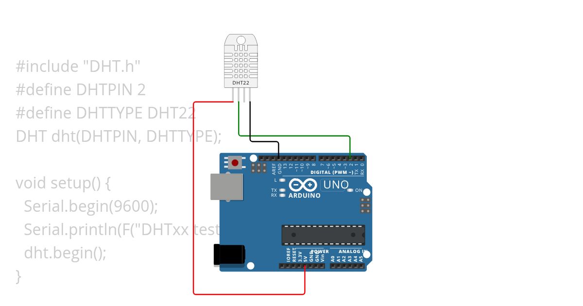 DHT & UNO simulation