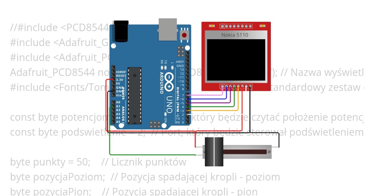 Krople_PCD8544 simulation