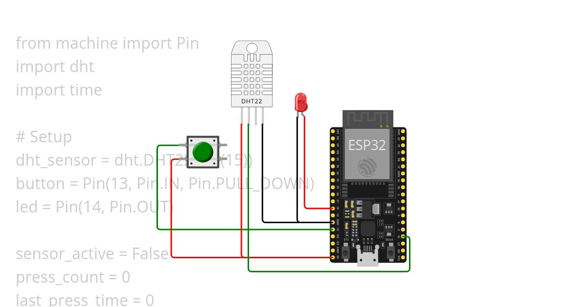 DHT_PUSH_LED simulation