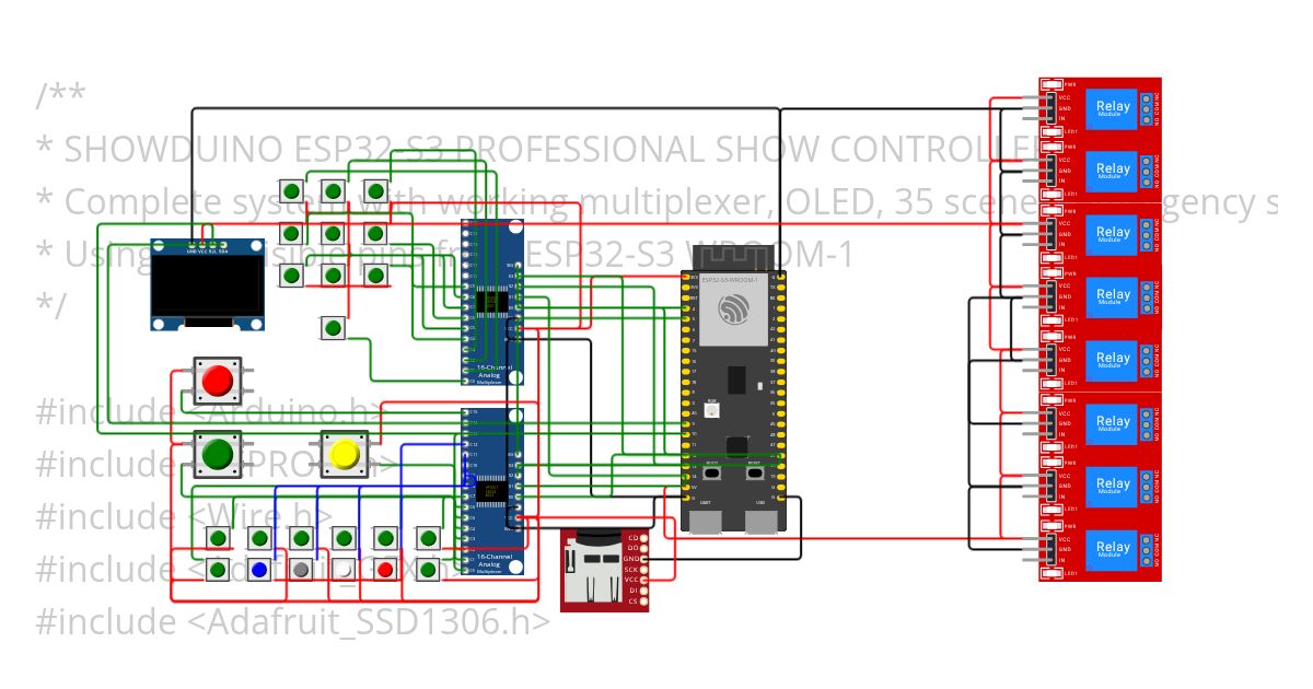 showduino-step1 simulation