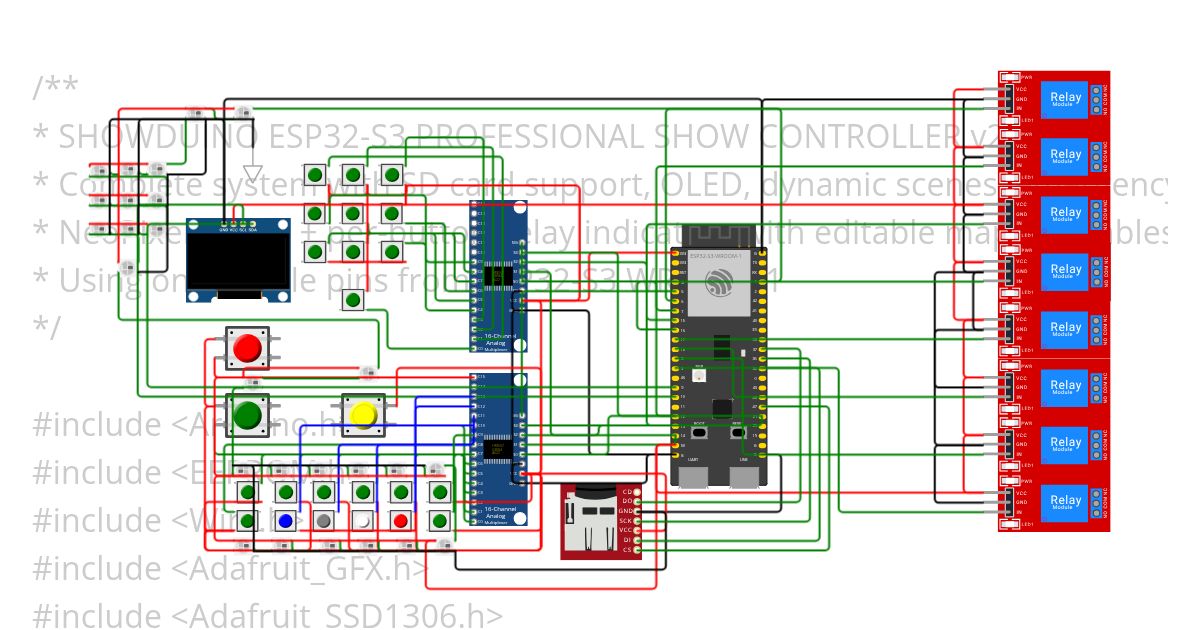 showduino-step3 testing simulation