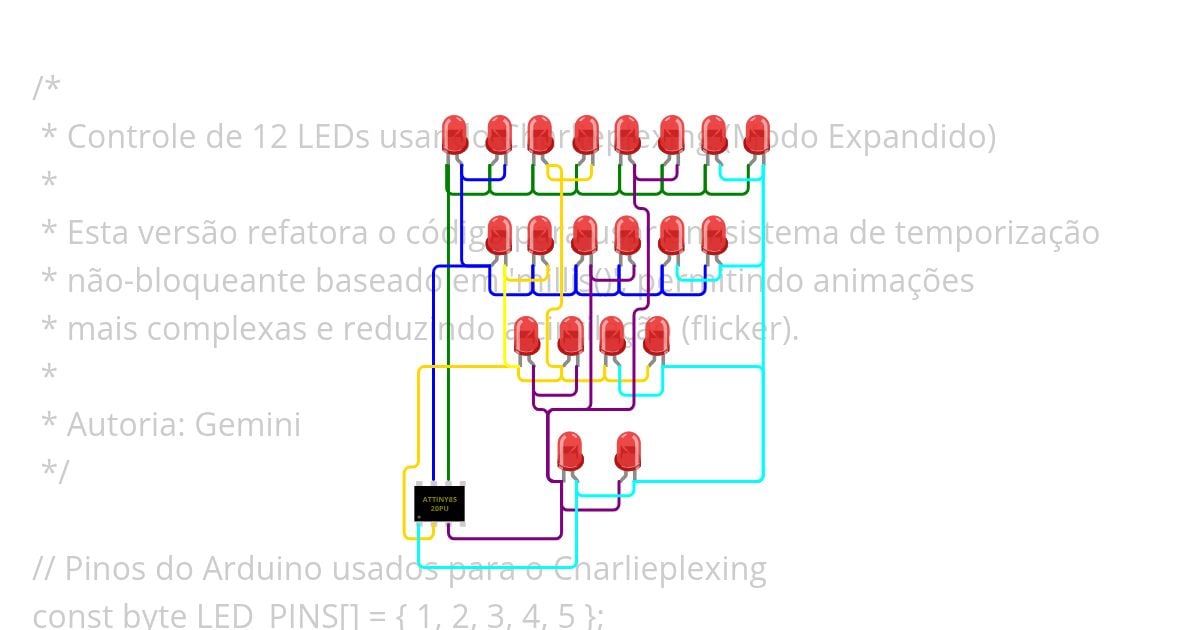 CharplexingArduino simulation
