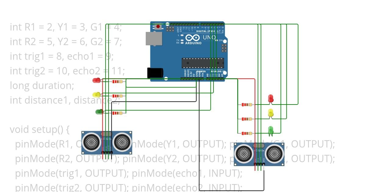 smart traffic light simulation