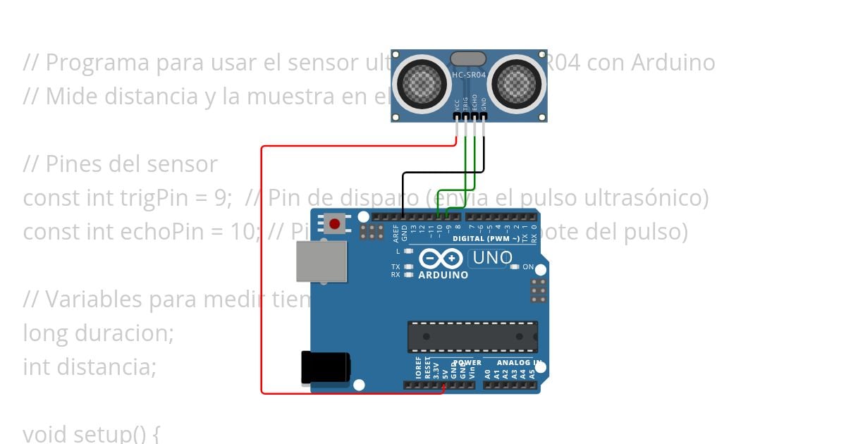 Ultrasonico para decimo simulation