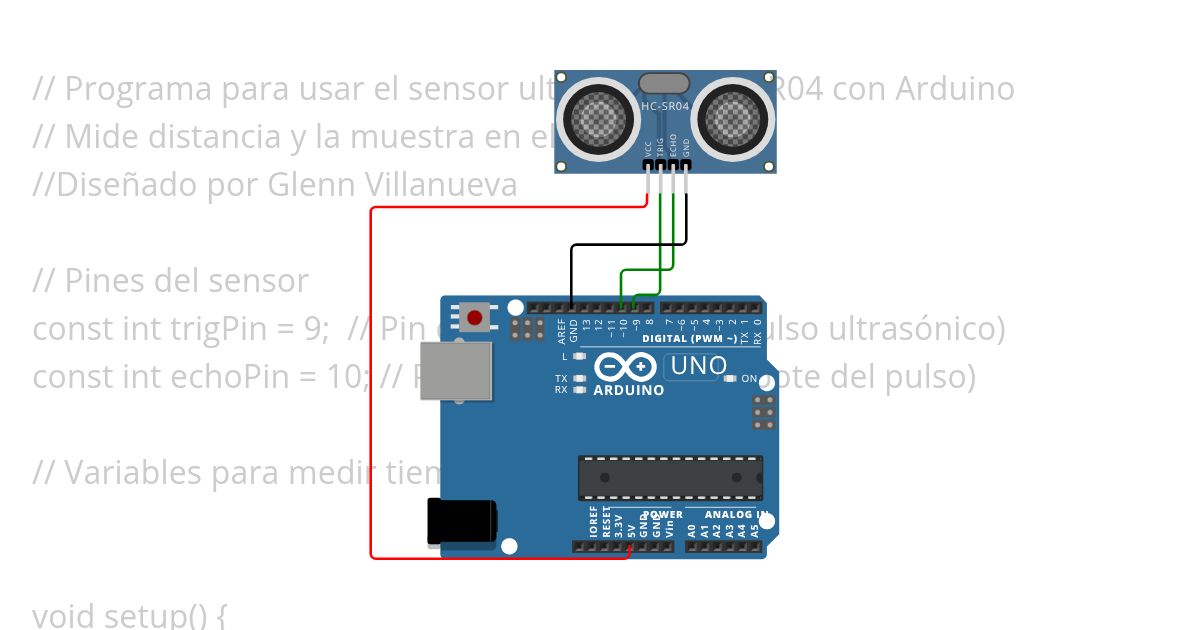 Ultrasonico para decimo simulation