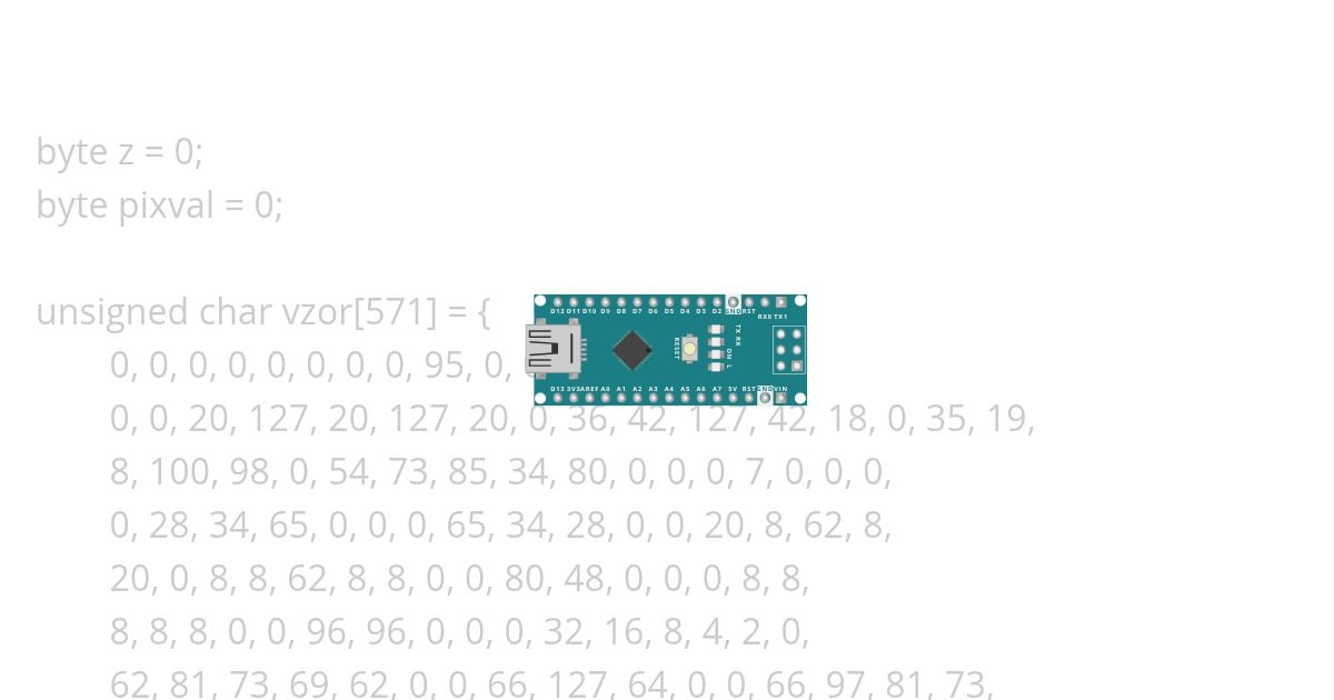 Test of reading from font image simulation