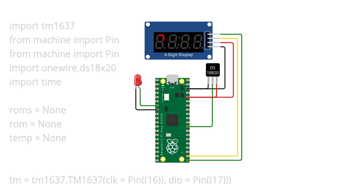 TM1637 simulation