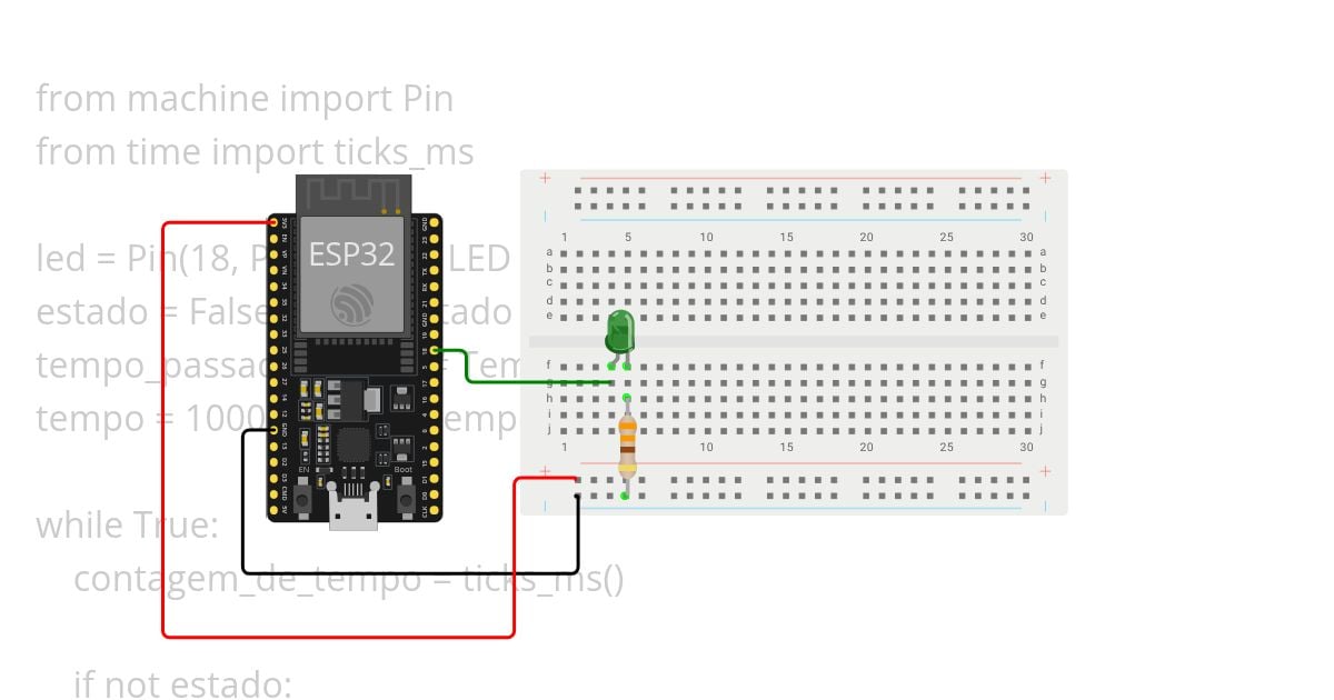 Projetos Básicos 06 - 04 BlinkWithoutDelay