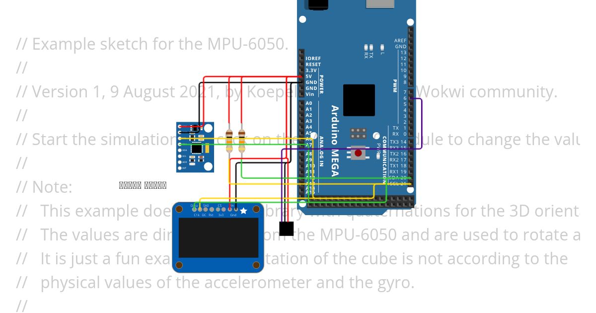 MPU6050demo.ino simulation