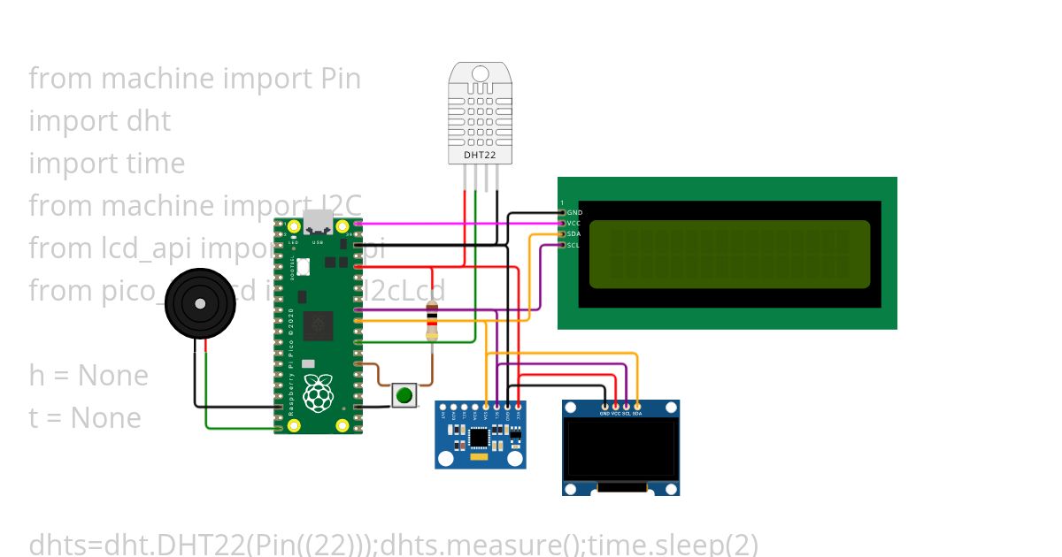 LCD with MicroPython simulation