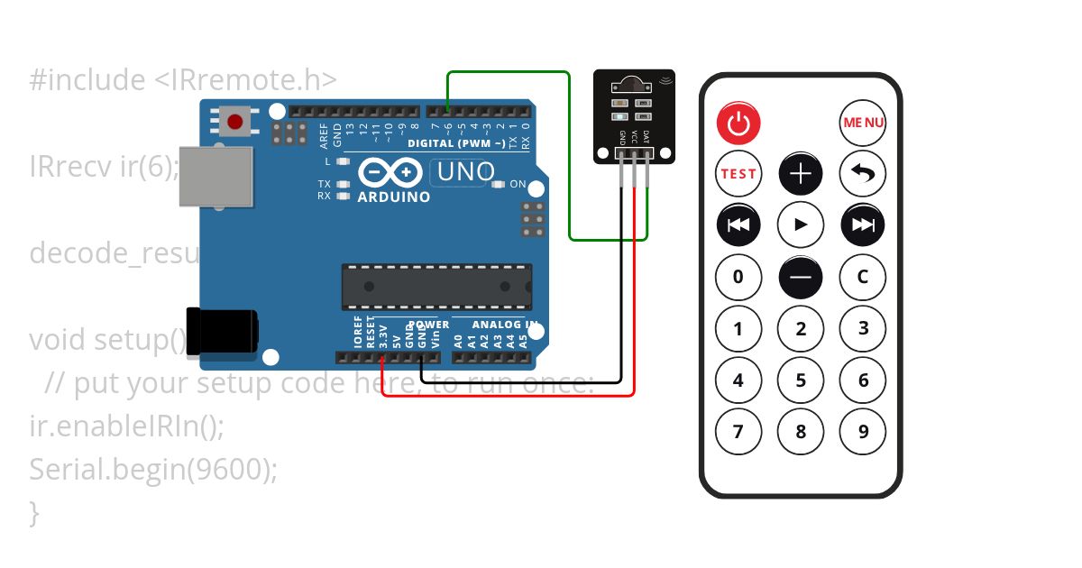 IR remote simulation