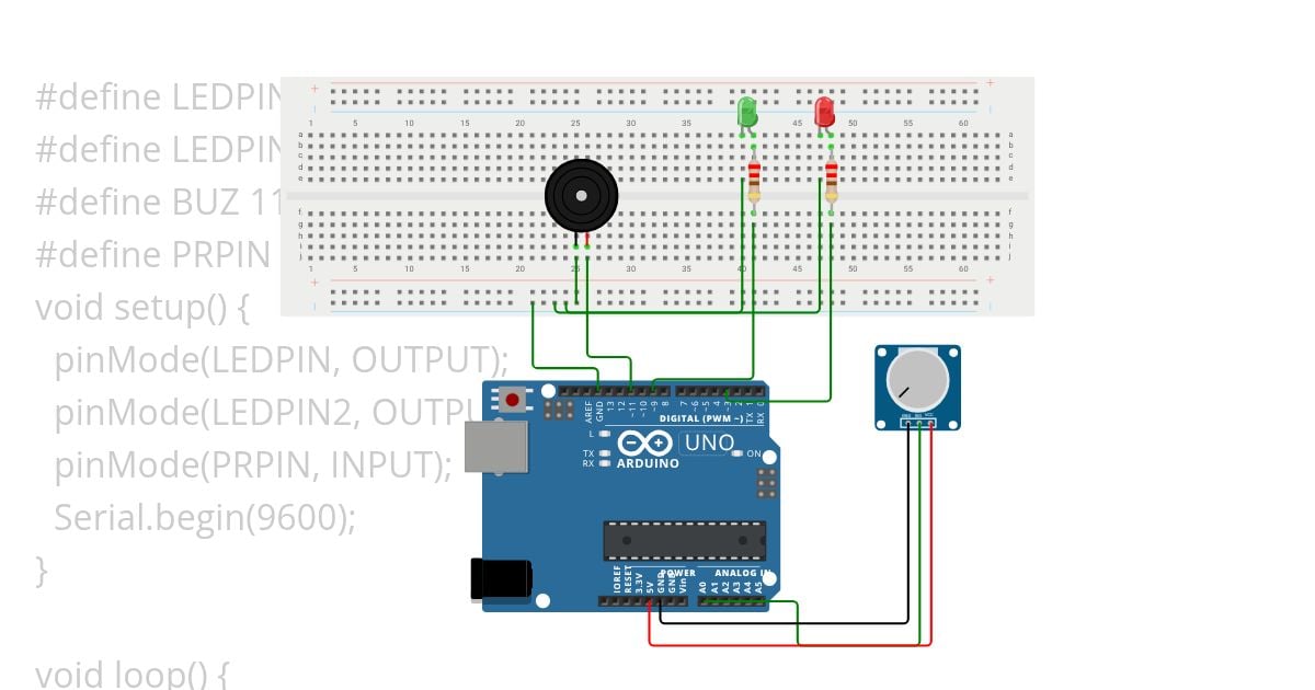 регулируемый светодиод simulation