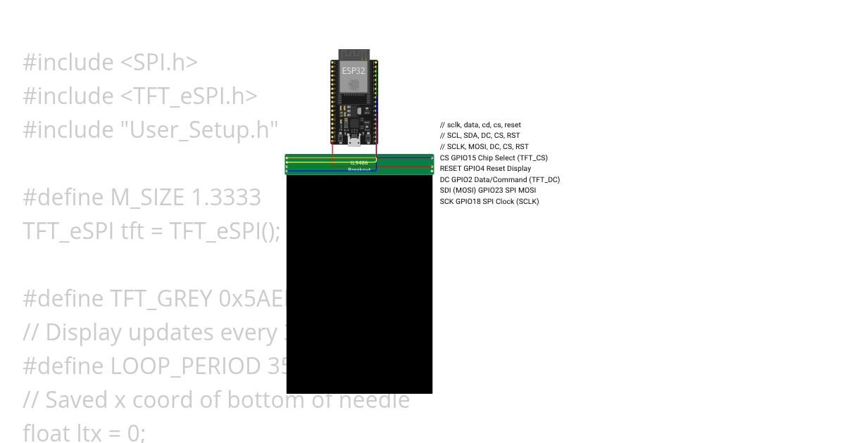CUSTOM CHIP_ILI9486 ESP32 simulation