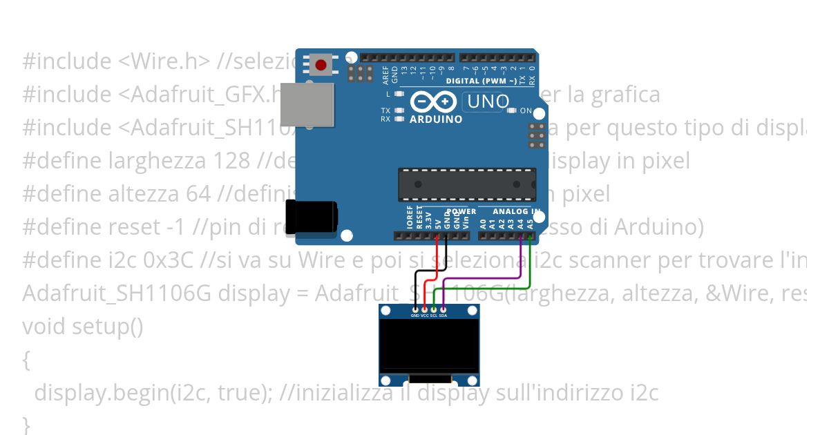 SH1106G + Arduino + no sim Copy simulation