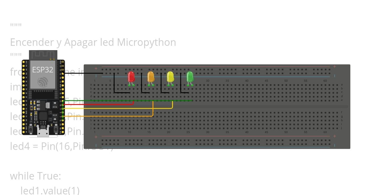 4 leds