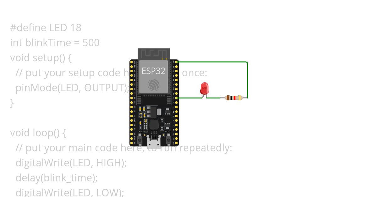 LED Blinky simulation
