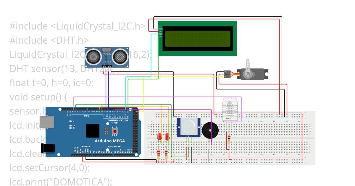 LCD I2C DHT Anexo simulation