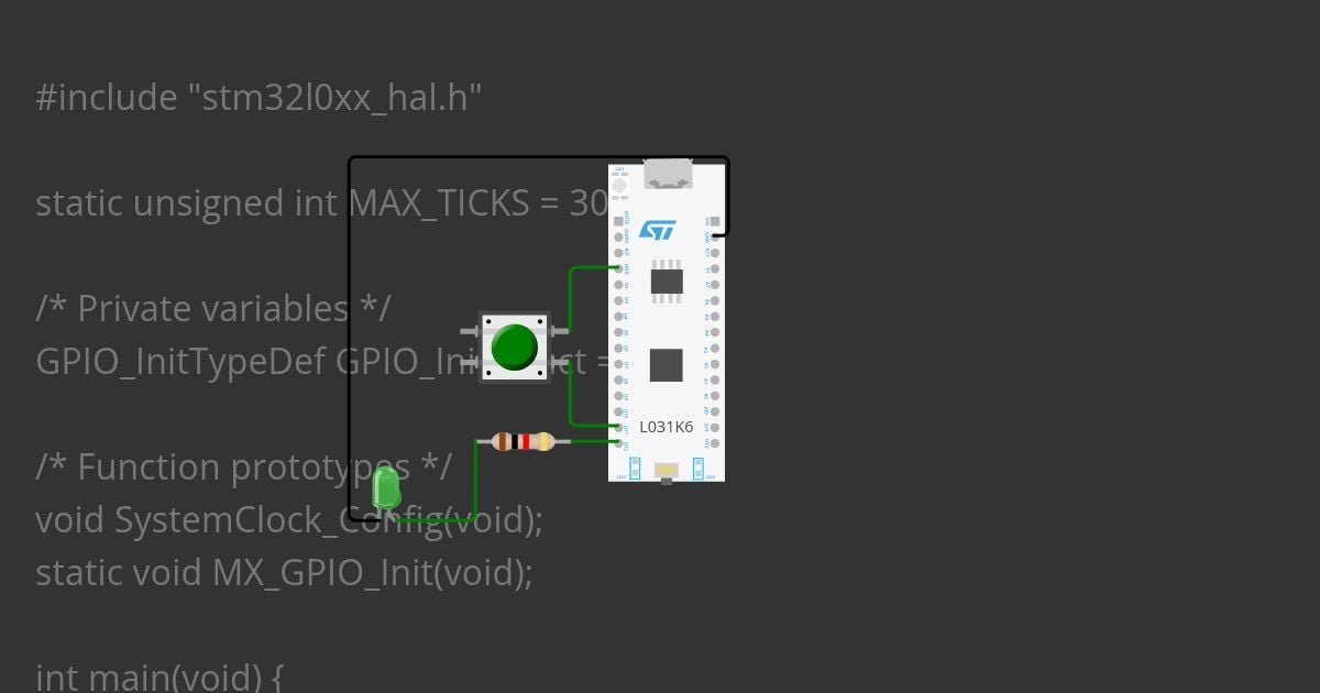 stm32 btn push/release timer