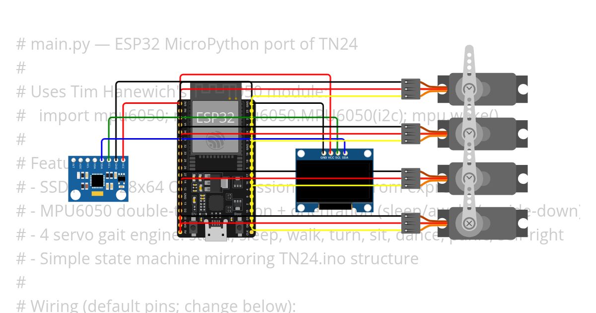 esp32-micropython-ssd1306-mpu6050-robot-v0.2 simulation