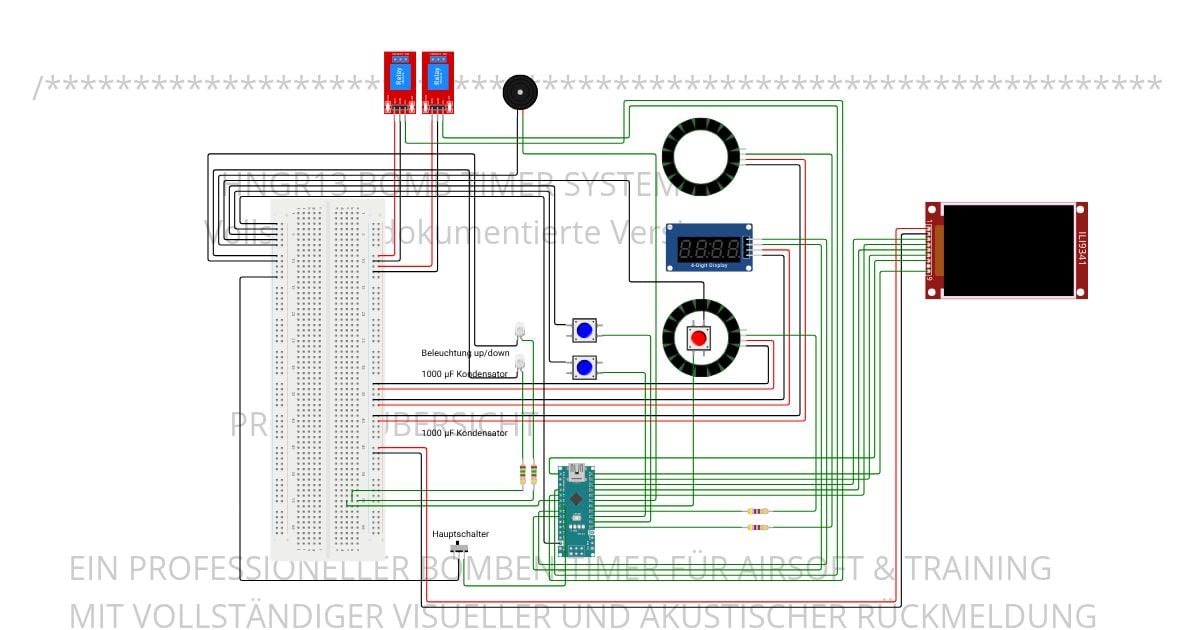 Fliegerbome HNGR13 TFT V.1.2.Pink Panther Theme Rauch Zündung Doku Detail 35 Leds simulation
