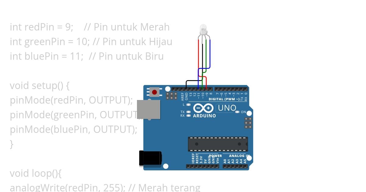 Lampu RGB simulation