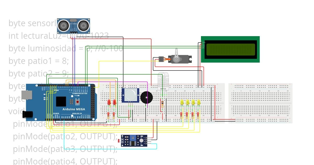 Sensor LDR simulation