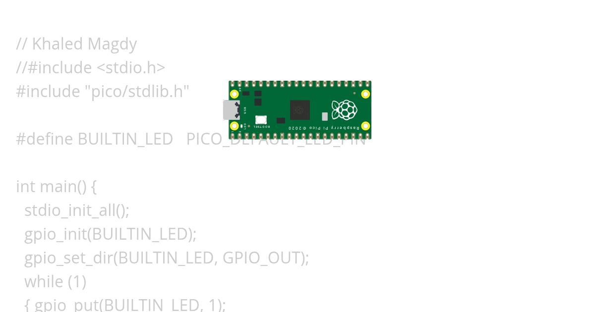  C++  Pico BuiltIn_LED simulation