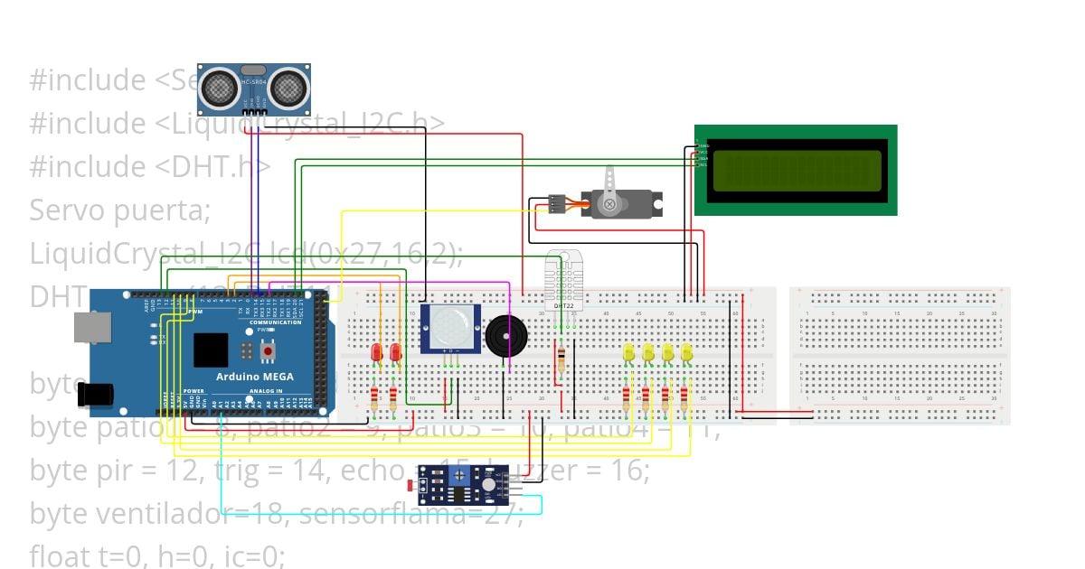 Principal con sensor LDR simulation
