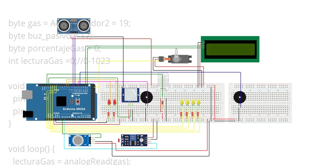 Sensor de Gas simulation