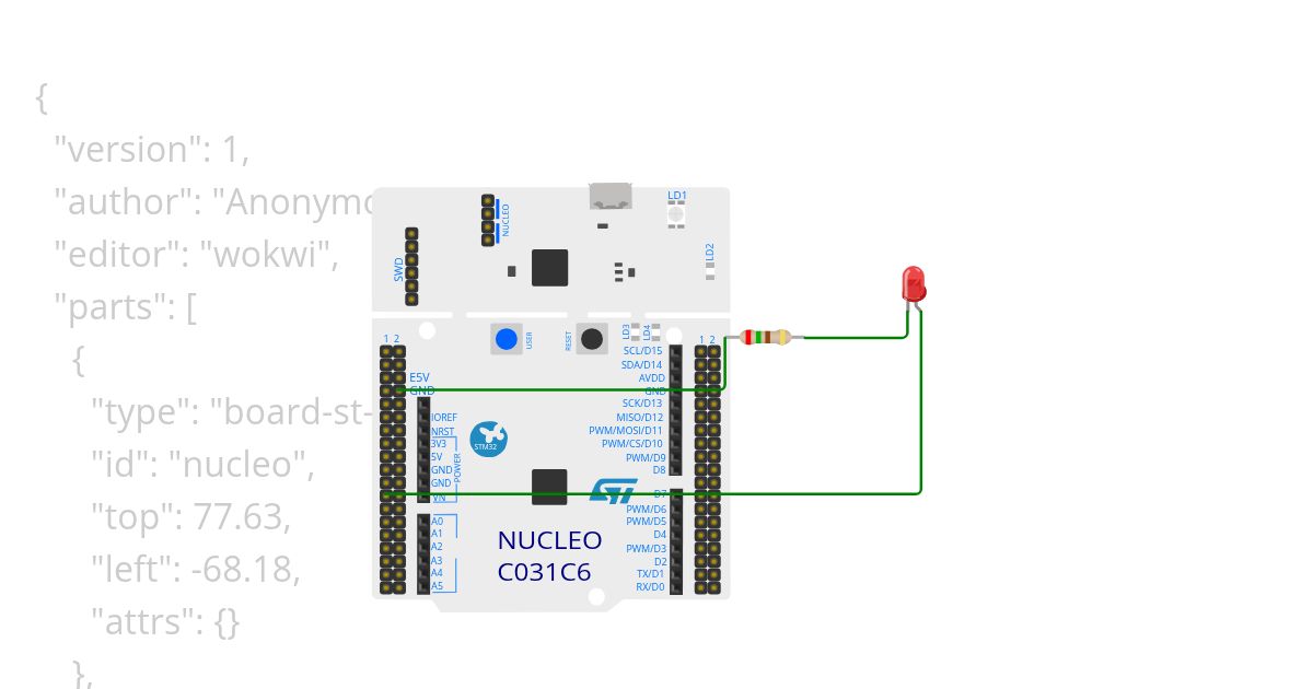 Wokwi_led_blink - Kavin simulation