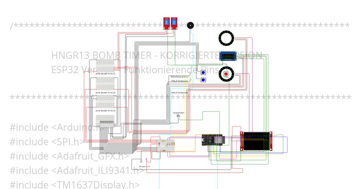 Fliegerbome HNGR13 esp32 test simulation