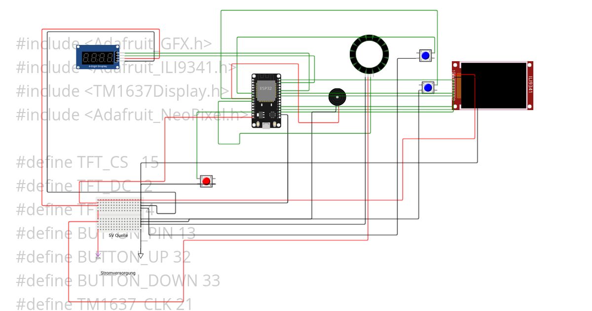 Esp32 erstes gerüst simulation