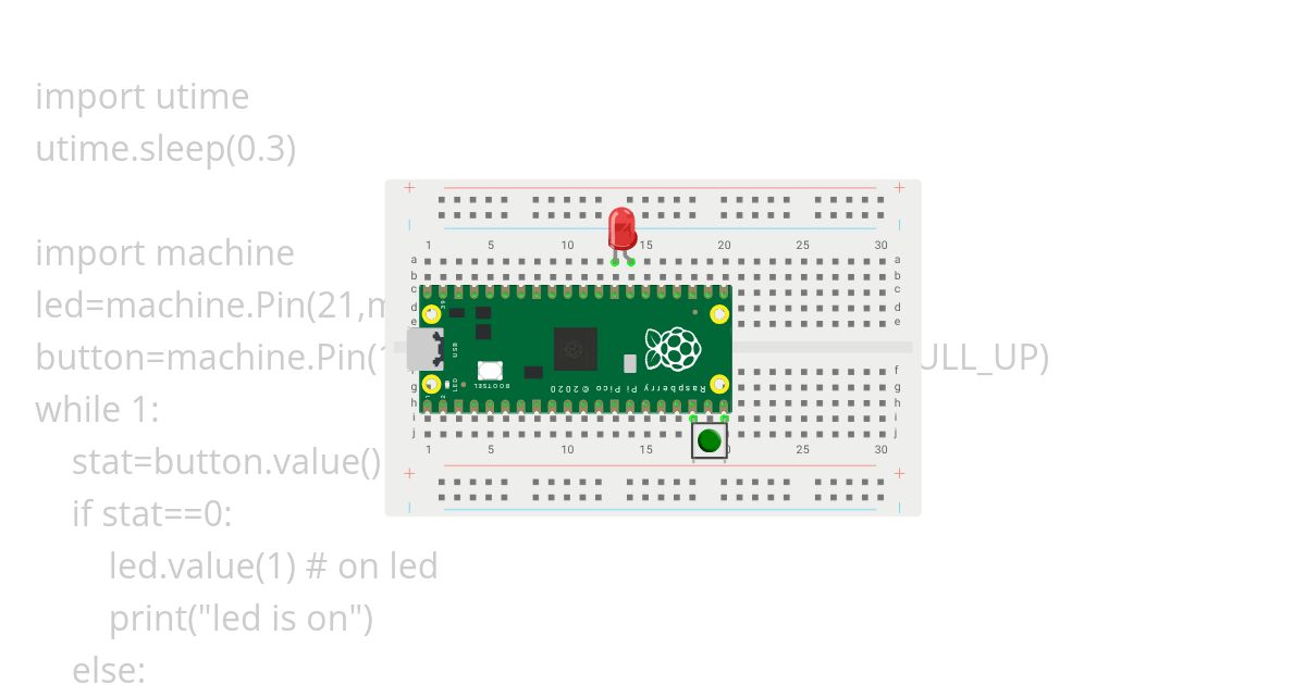 intro led button simulation