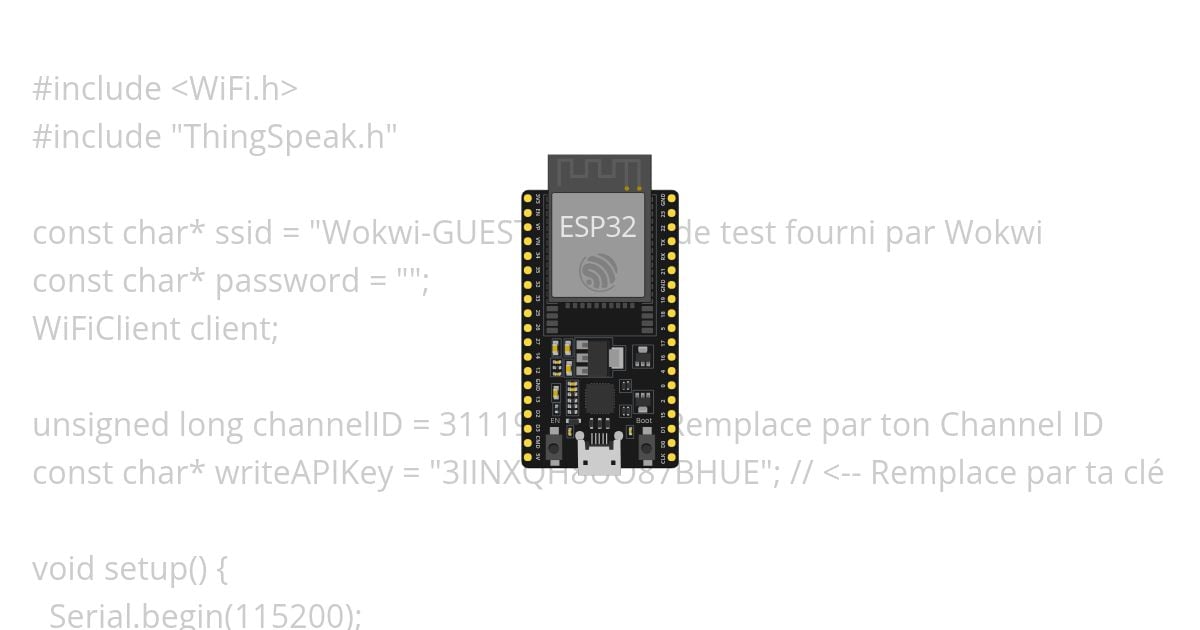 Test thingSpeak simulation