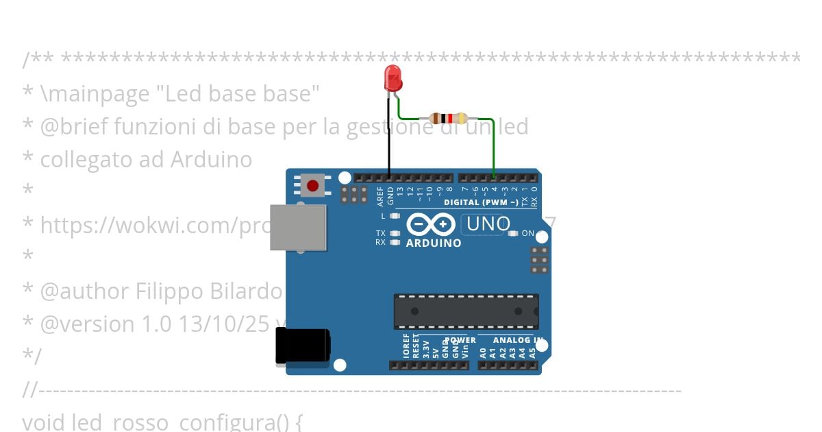 Led base base simulation