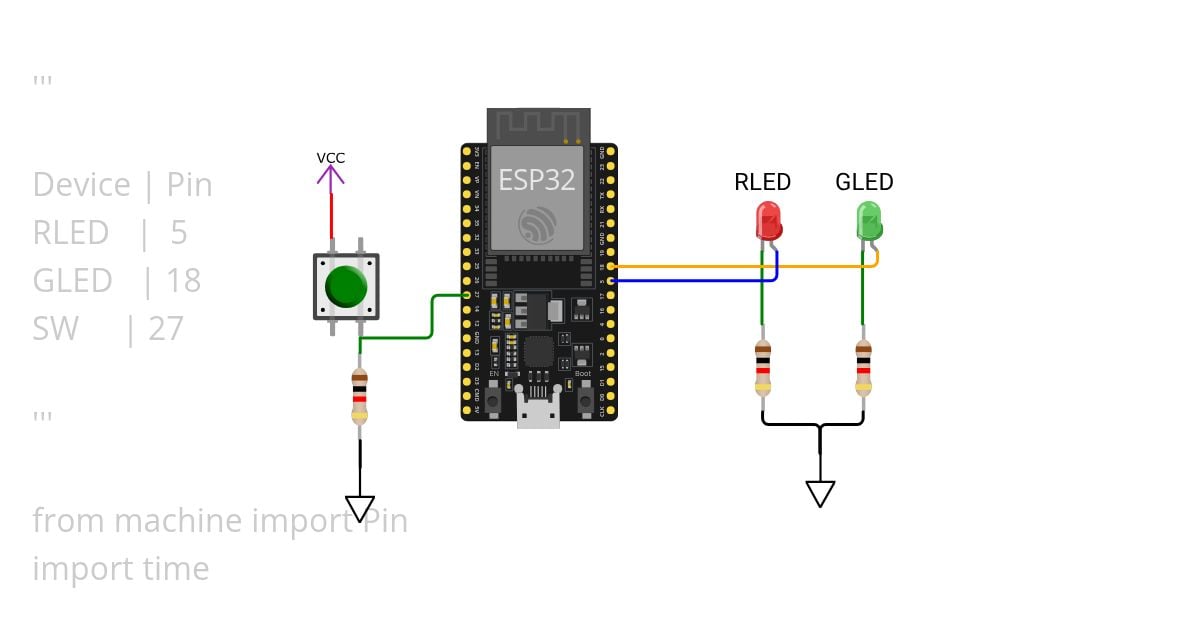 ESP32 - Pin interrupt simulation