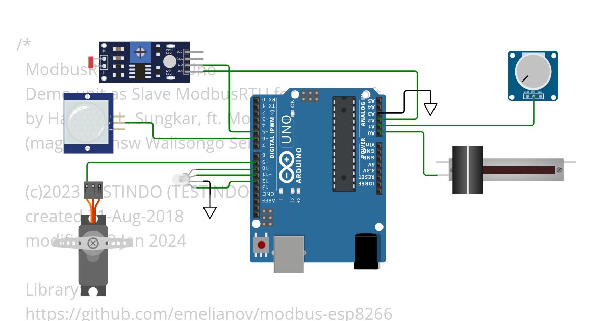 ArduUno ModbusRtu Demo Copy simulation