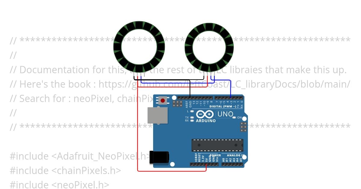 EXAMPLE : chainPixels (Goggles) simulation
