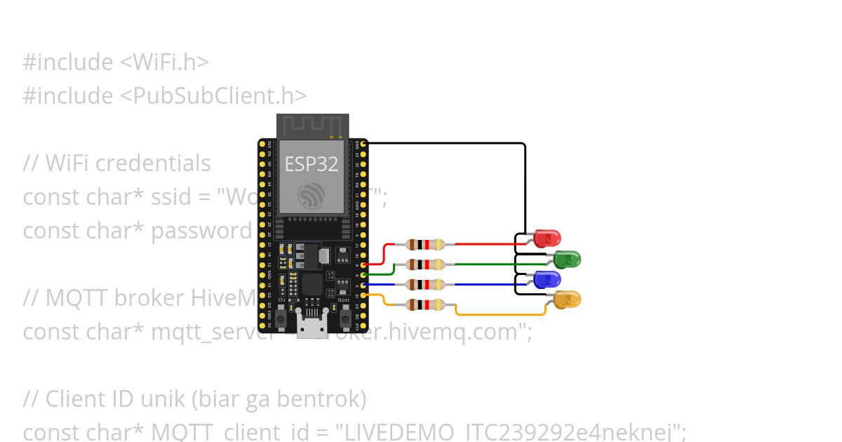 Demo ESP32 IT CLUB simulation
