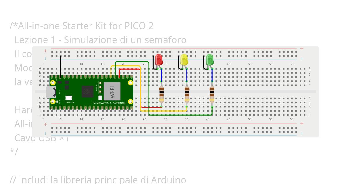 Starter_Kit_for_Pico_2-Lezione_1 Semaforo simulation