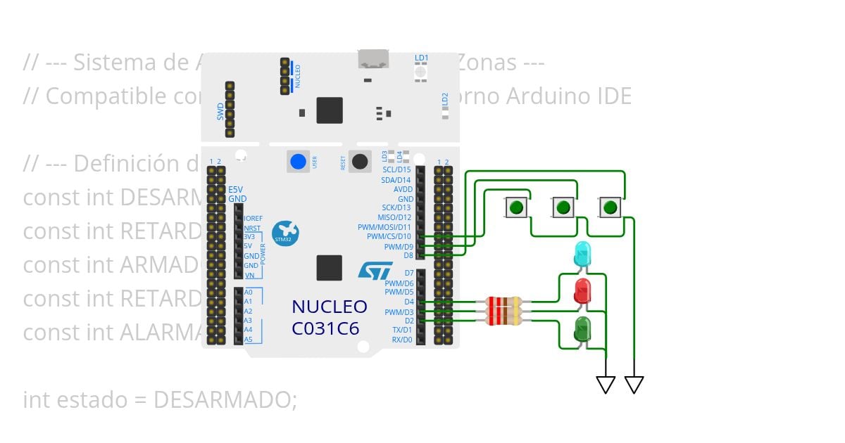 STM-Alarma simulation