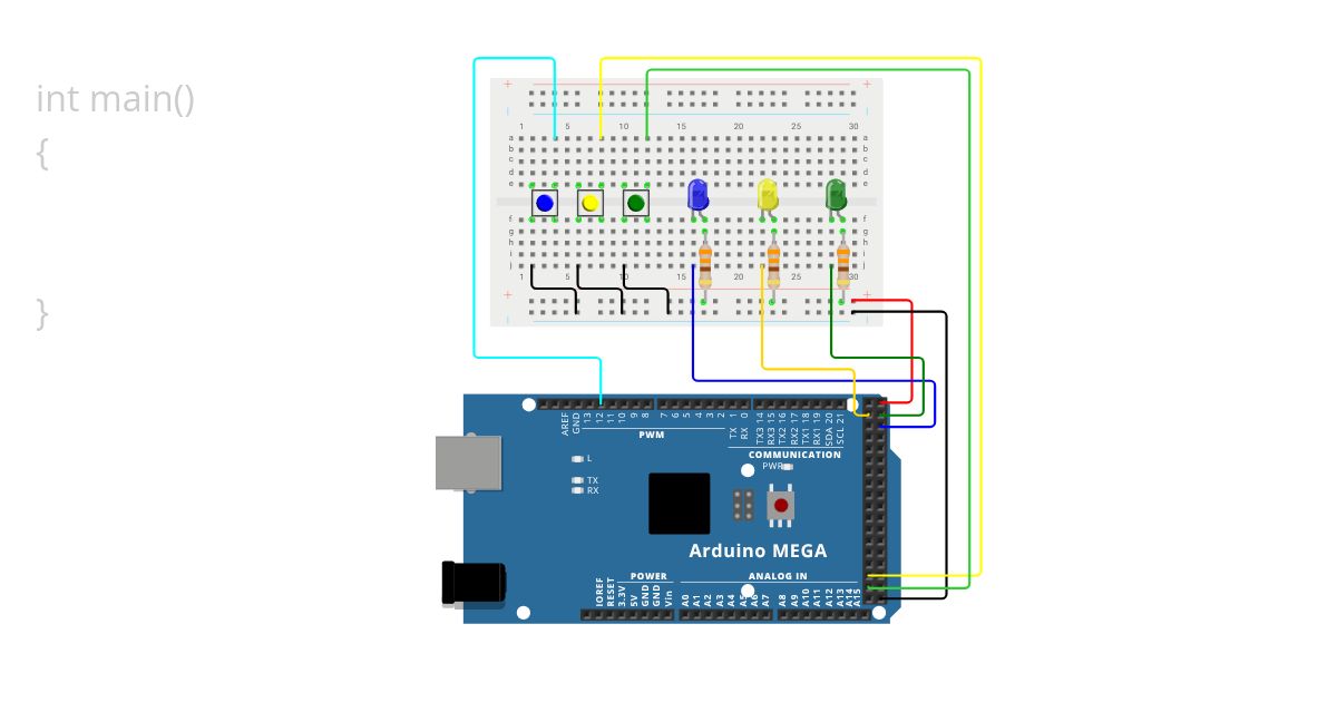 Example_TurnOnLEDs simulation
