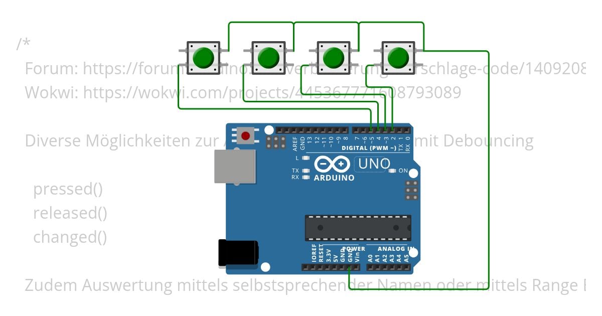 Tastenabfragen simulation