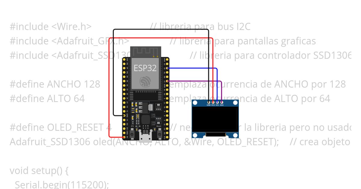 OLED 128 x 64 simulation