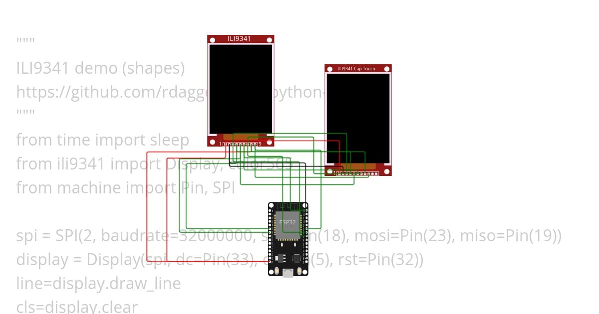ESP32 ILI9341 Micropython Copy