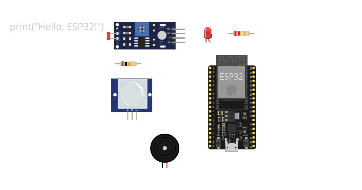 Smart Security Light - Fadhil simulation