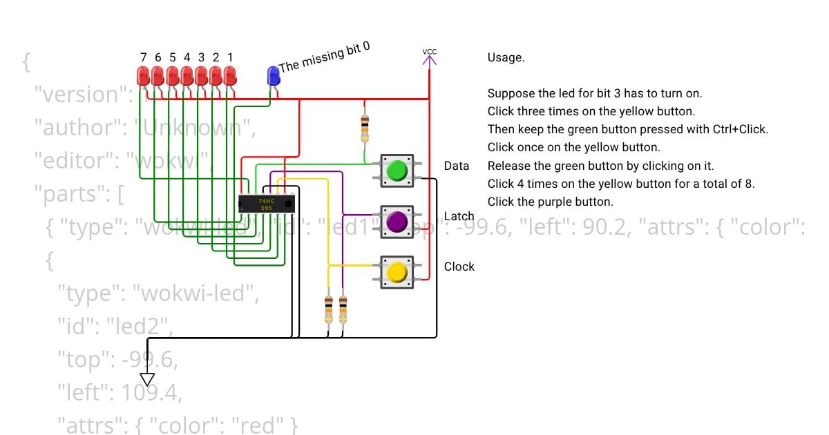 How not to turn on leds simulation