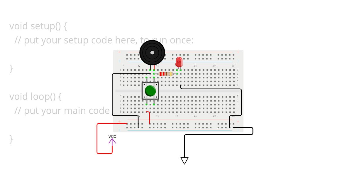 Buzzer and LED simulation